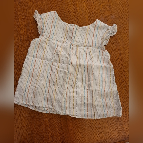 Cat & Jack flutter sleeve striped blouse - Picture 2 of 3